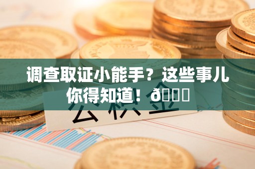 新罗调查取证小能手？这些事儿你得知道！😎