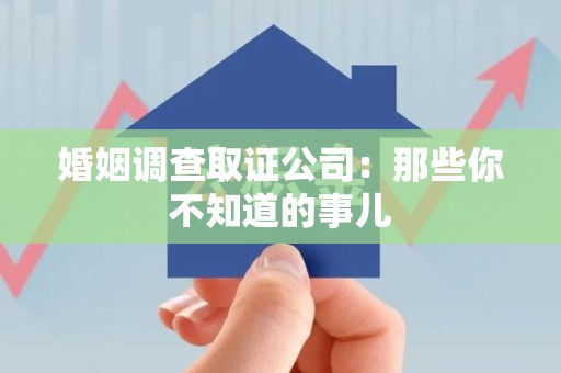 新罗婚姻调查取证公司：那些你不知道的事儿