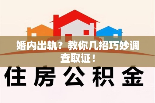 新罗婚内出轨？教你几招巧妙调查取证！