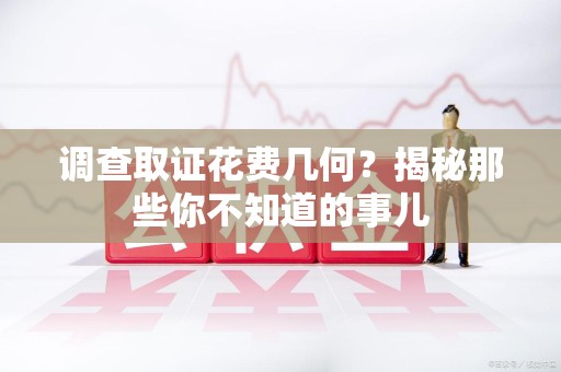 新罗调查取证花费几何？揭秘那些你不知道的事儿