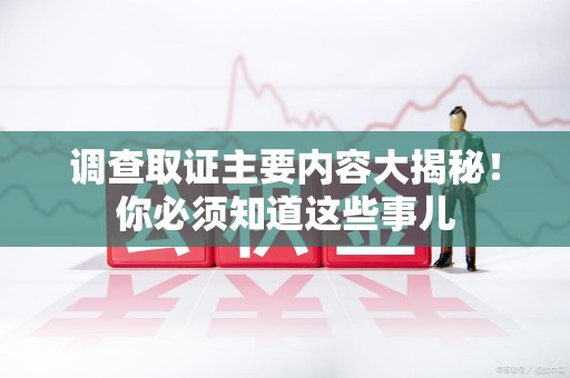 新罗调查取证主要内容大揭秘！你必须知道这些事儿