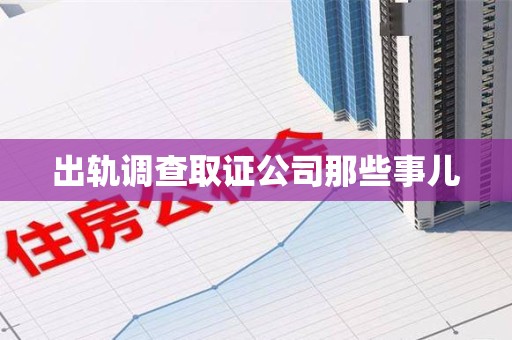 新罗出轨调查取证公司那些事儿
